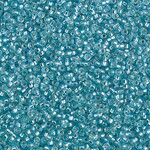 Miyuki 15/0 Semi Matte Silver Lined Sky Blue Seed Beads - 8.2gm Tube