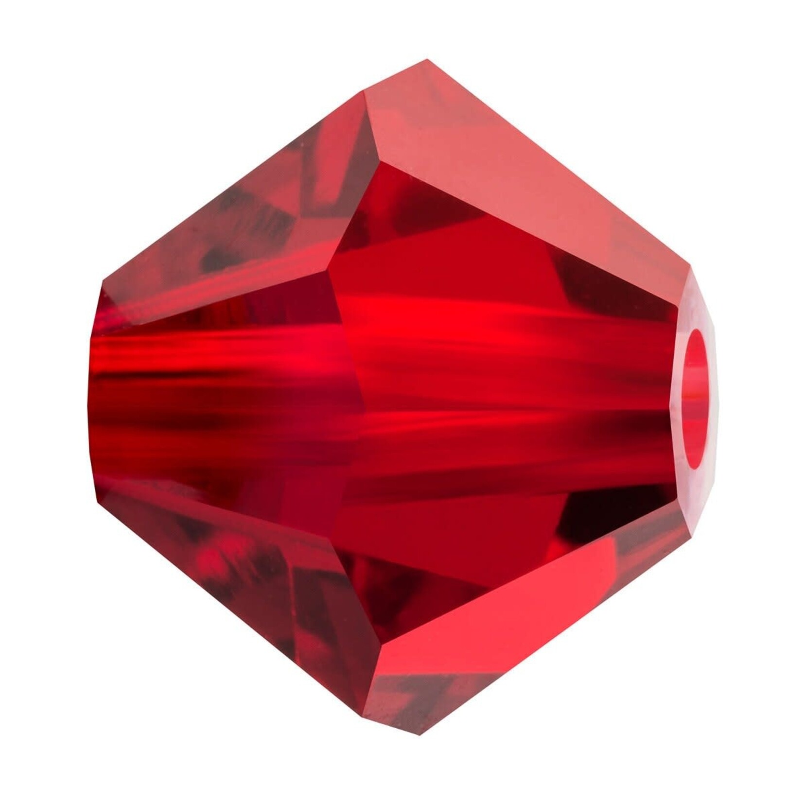 Preciosa  4mm Bicone Siam Bead Strand