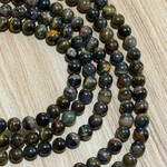 Blue Tiger Eye  6mm Round Bead Strand
