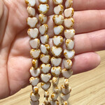 Czech Glass Mini Hearts Bead Strand