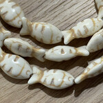 Howlite Carved Fish Strand