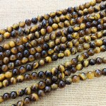 Tiger Eye  6mm Round Bead Strand