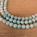Green Moonstone  8mm Round Bead Strand