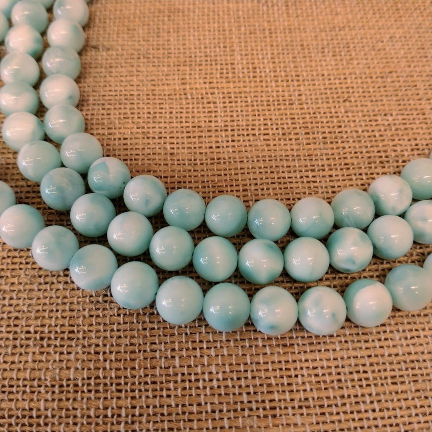 Green Moonstone  8mm Round Bead Strand