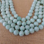 Green Moonstone 10mm Round Bead Strand