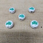Porcelain Clover Beads