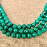 Malachite  8mm Round Bead Strand