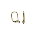 Gold Plated 12.5x15mm Leverback Earwire - Pair