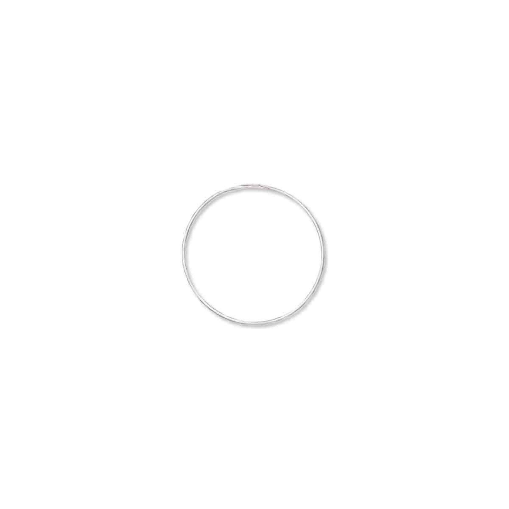 Silver Plated 1" Endless Hoop - 20 Pieces