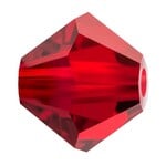 Preciosa  6mm Bicone Siam Bead Strand