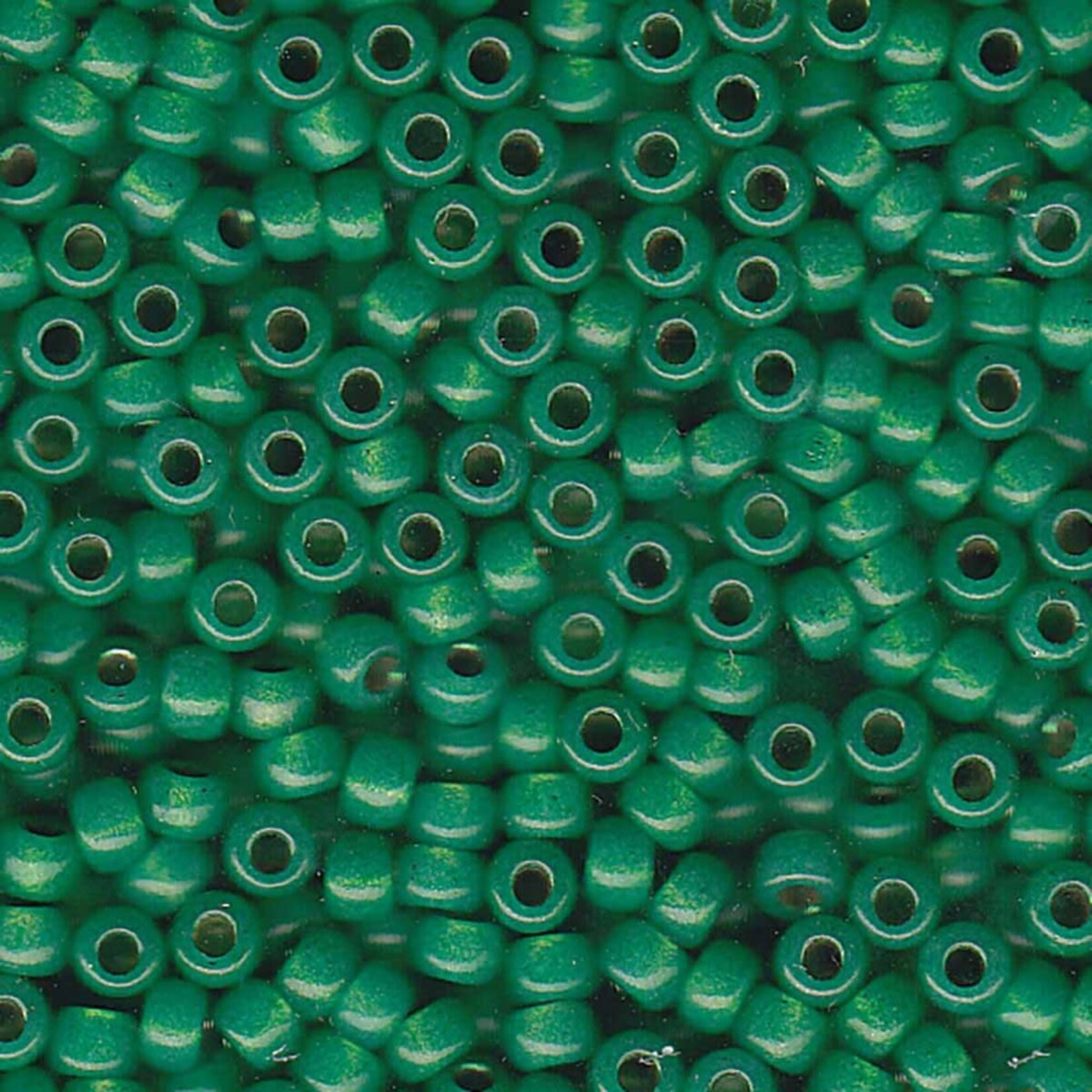 Miyuki 6/0 Dyed Green Silver Lined Alabaster Seed Beads - 20gm Tube