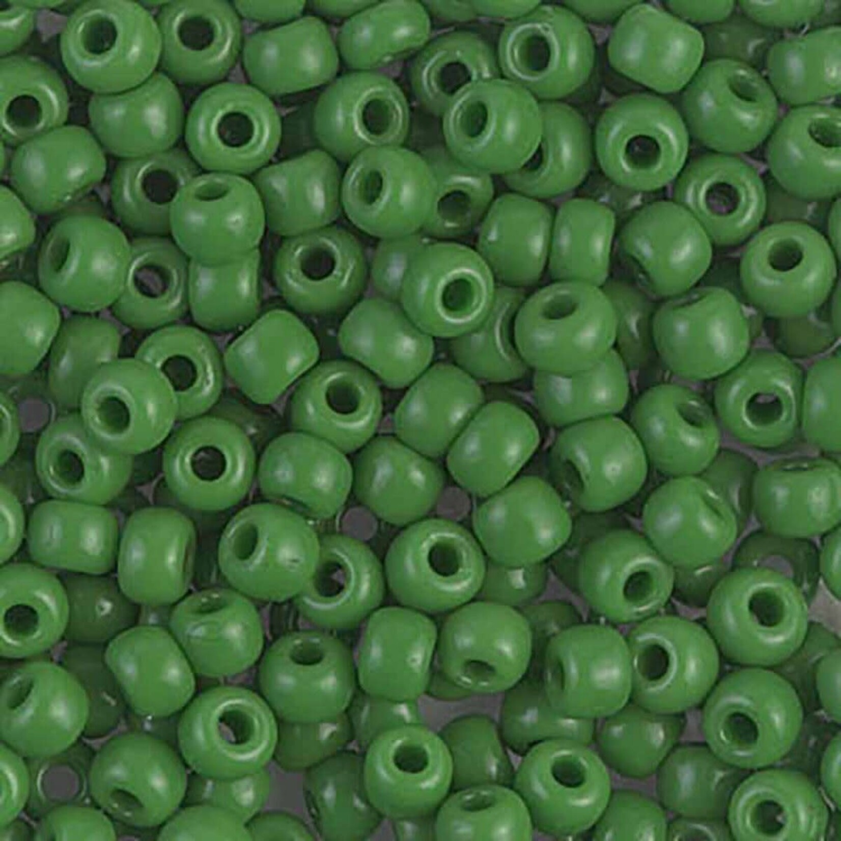 Miyuki 6/0 Opaque Green Apple Seed Beads - 20gm Tube