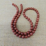 Goldstone  6mm Round Bead Strand