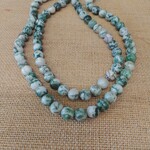 Moss Agate  8mm Round Bead Strand
