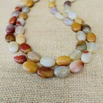 Spotted Agate 10x14mm Smooth Bead Strand
