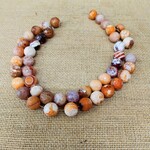 Fire Agate 10mm Round Bead Strand