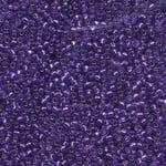 Miyuki 11/0 Silver Lined Purple Seed Beads - 24gm Tube