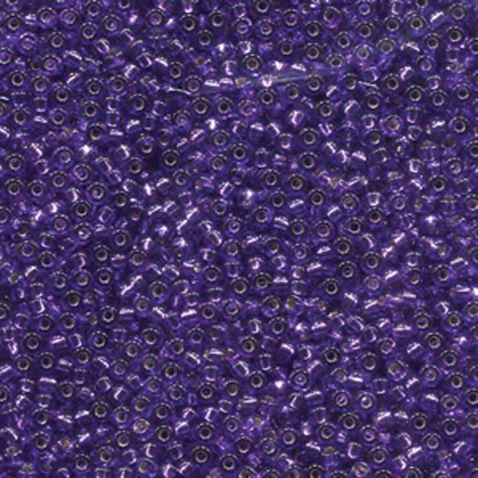 Miyuki 11/0 Silver Lined Purple Seed Beads - 24gm Tube