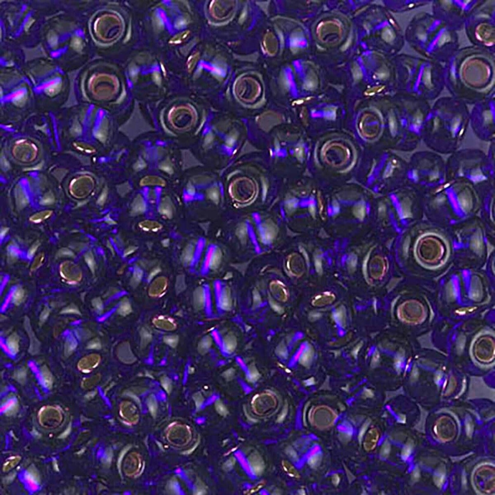 Miyuki 6/0 Silver Lined Violet Seed Beads - 20gm Tube