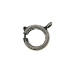 Antique Silver Plated 12mm Spring Ring - Single