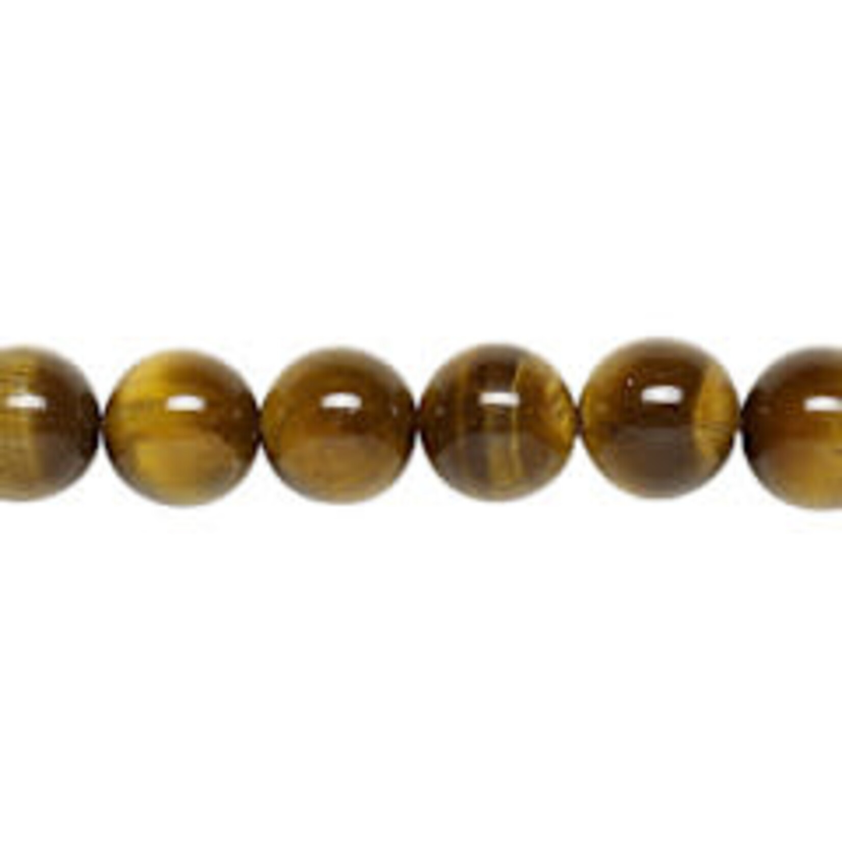 Tiger Eye  8mm Round Bead Strand