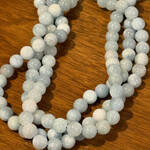 Aquamarine  8mm Round Bead Strand