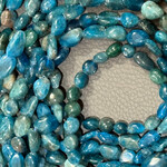 Apatite Pebble Bead Strand
