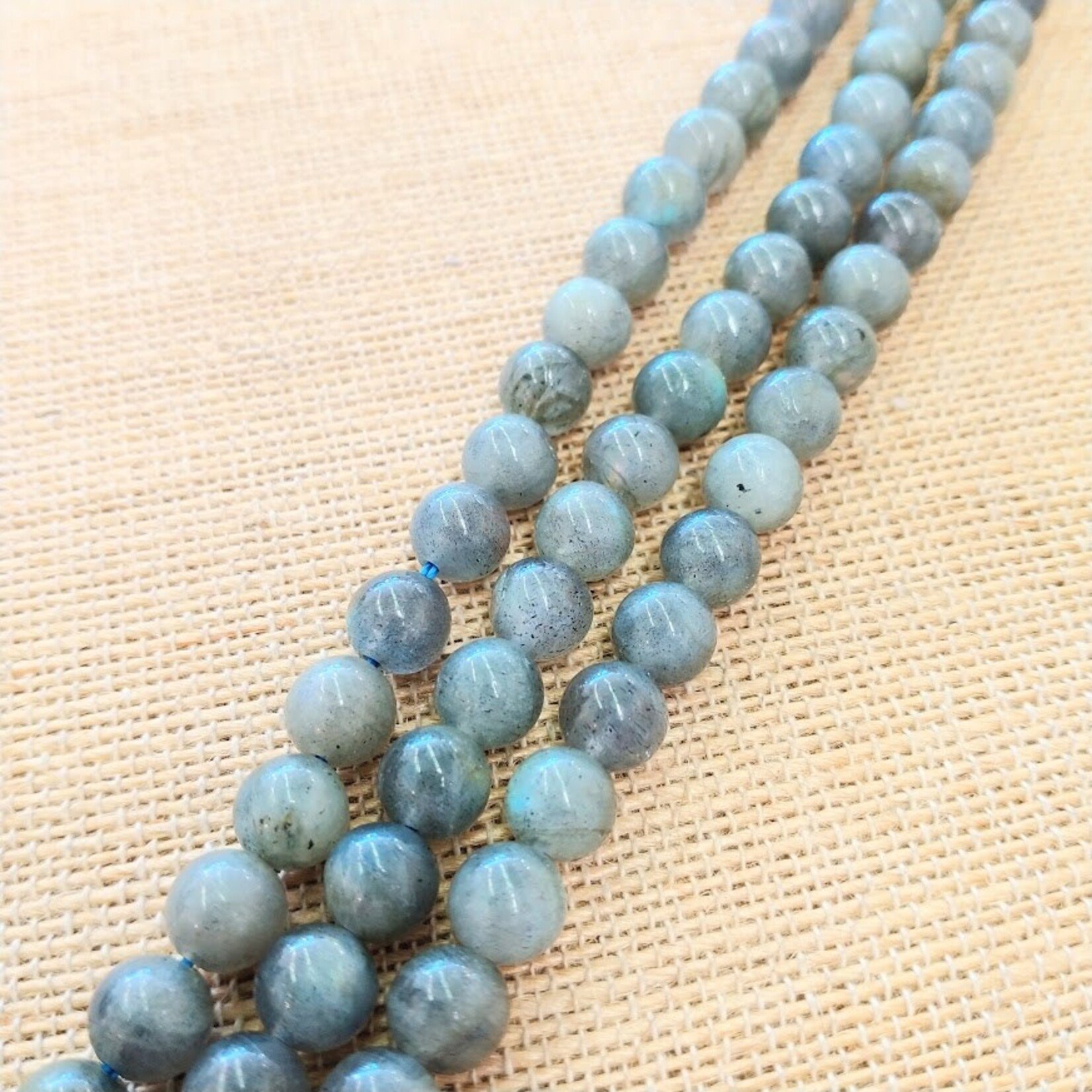 Labradorite  8mm Round Bead Strand
