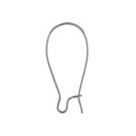 Silver Plated 21ga Kidney Wire - Pair