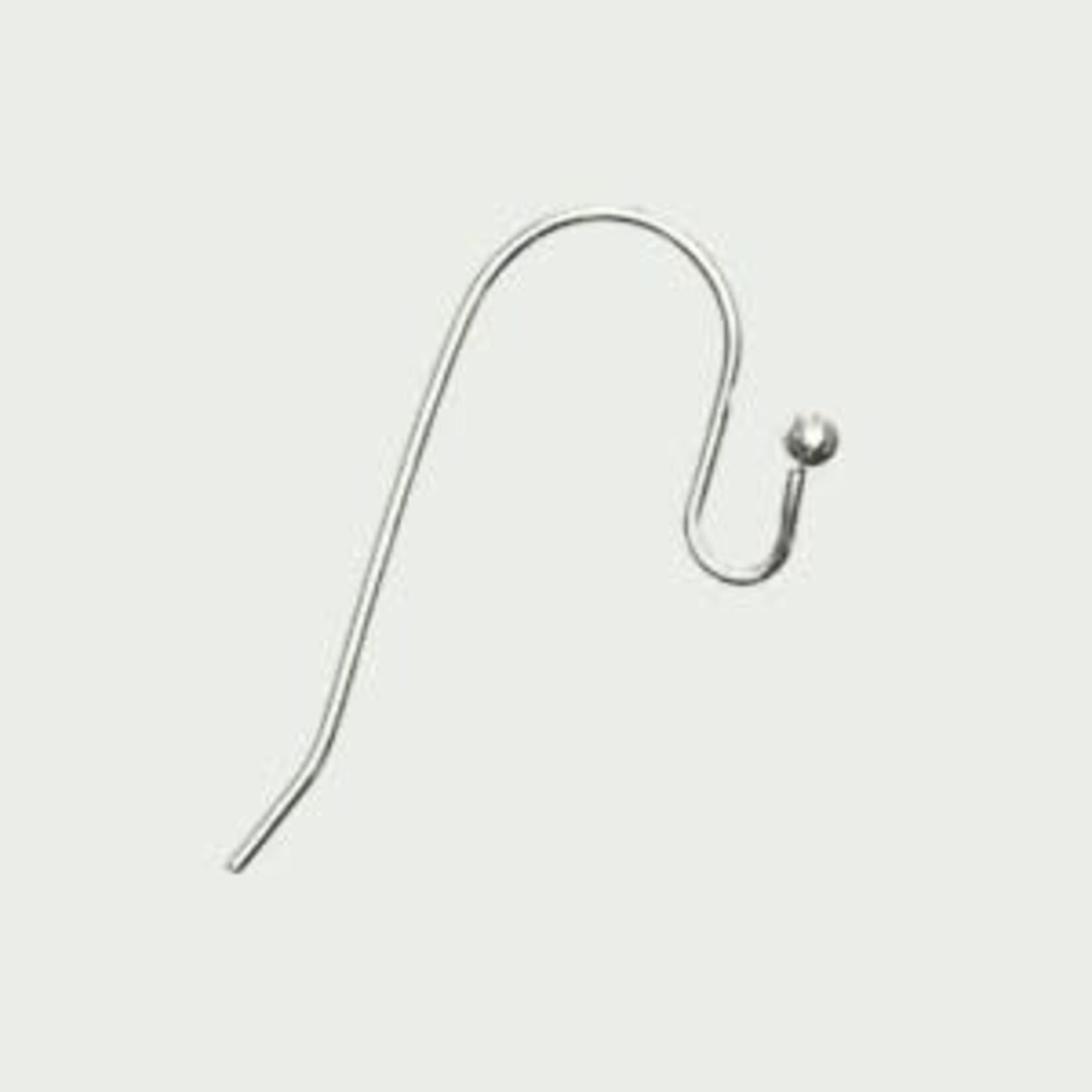 French Earwire Nickel-Free Silver Plated - Pair