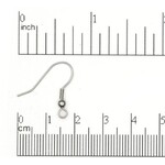 Stainless Steel French Ear Wire w/ Coil & Ball - 20 Pieces