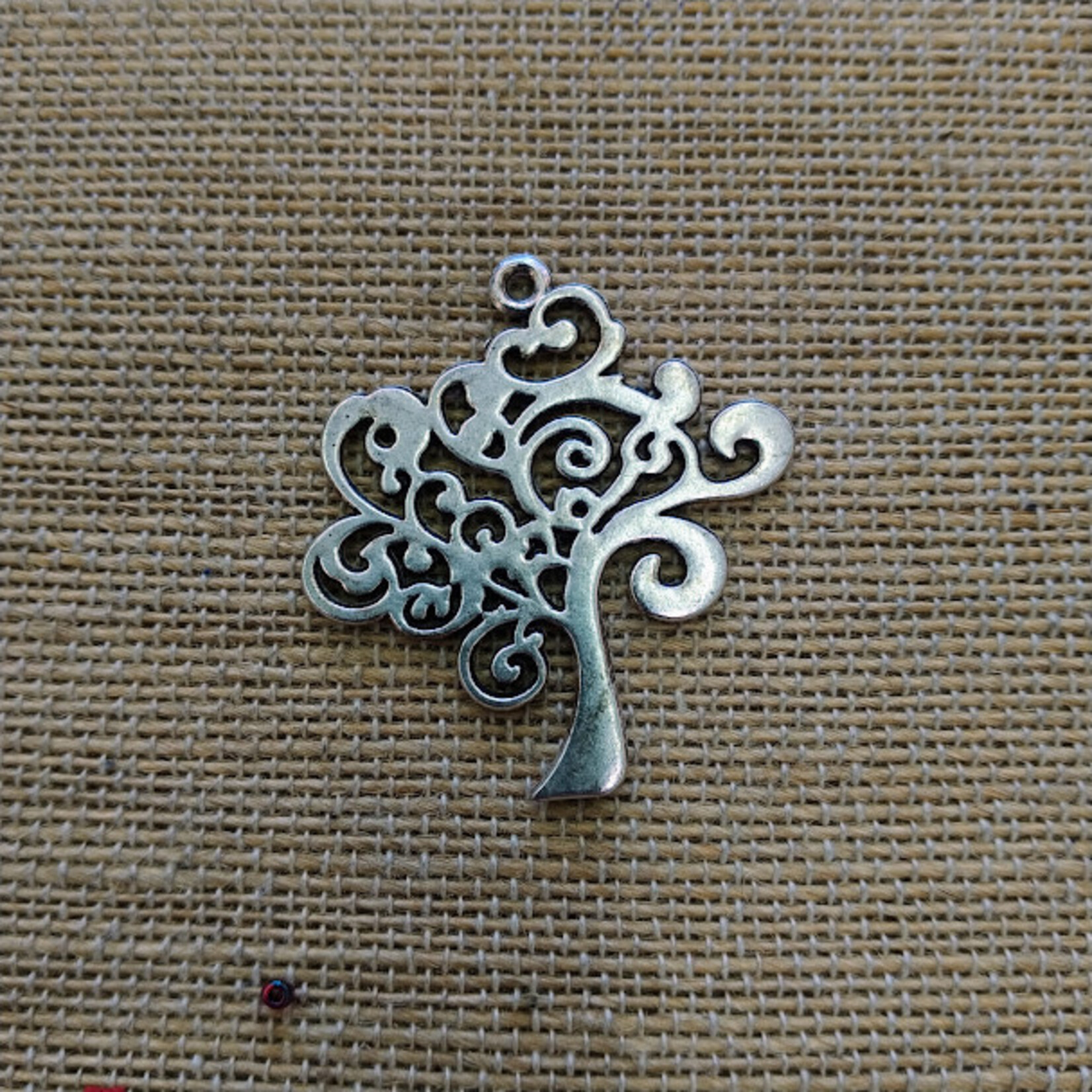 Tree of Life Large Silver Charm
