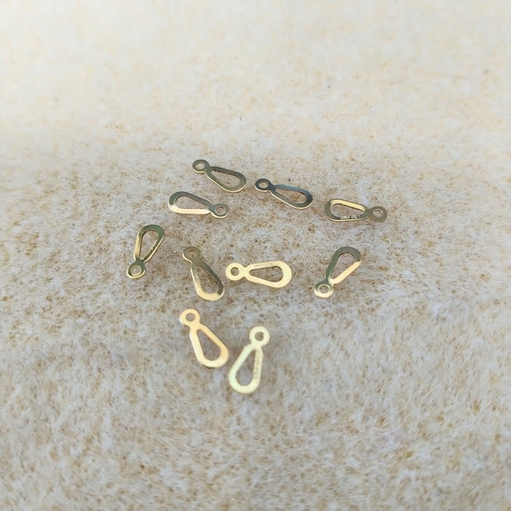 Gold Filled  7mm Teardrop Clasp Tag - Single