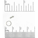 Silver Plated  7mm Split Ring - 20 Pieces
