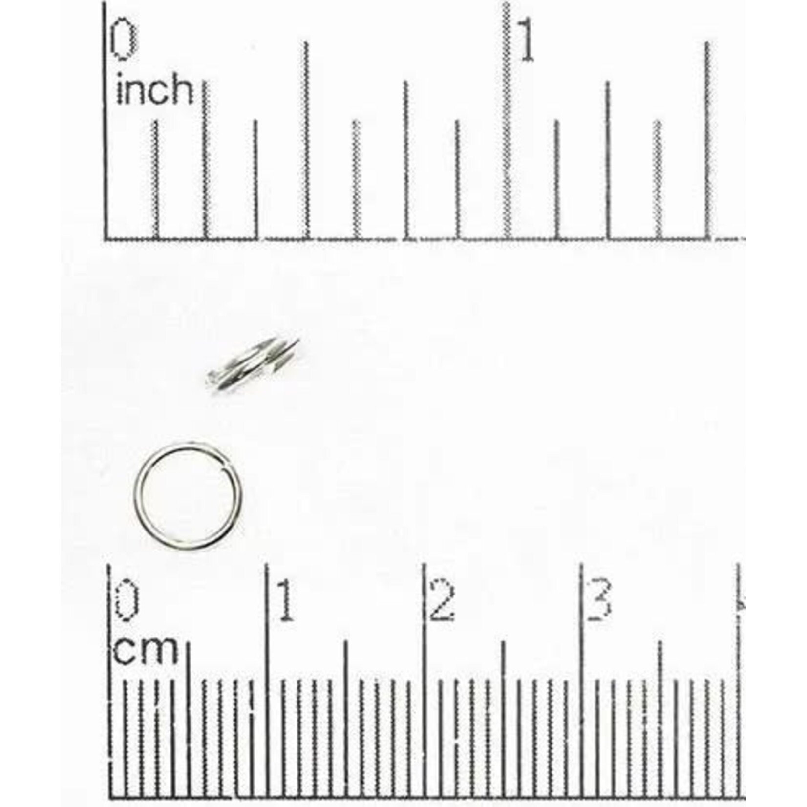 Silver Plated  7mm Split Ring - 20 Pieces