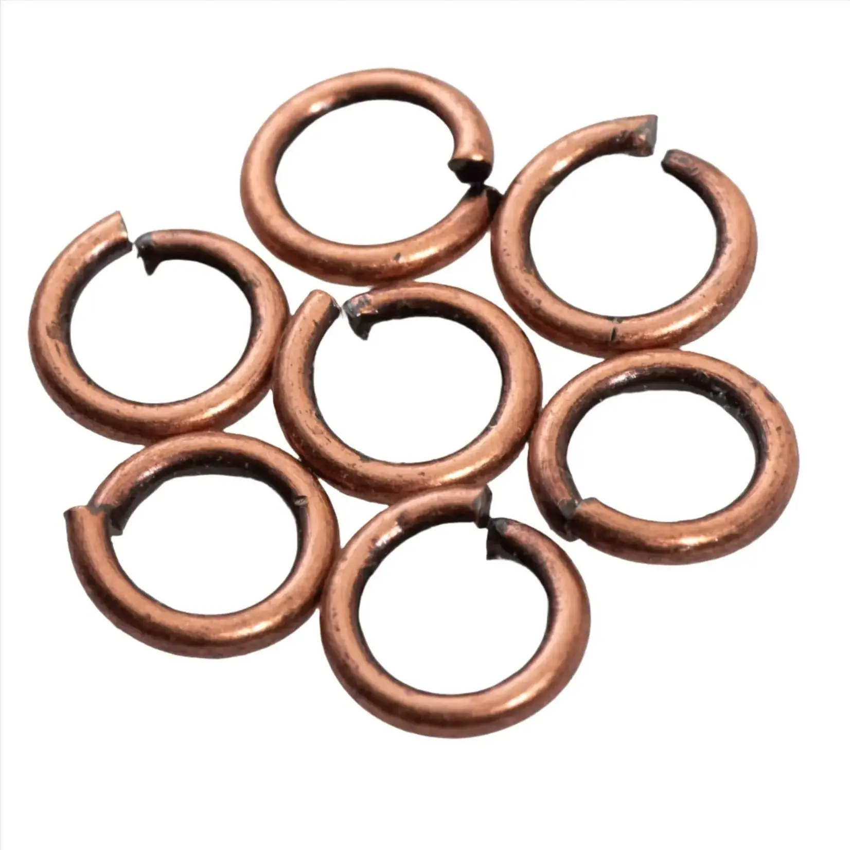 Antique Copper Plated  6mm 18ga Jump Ring - Bag of 100