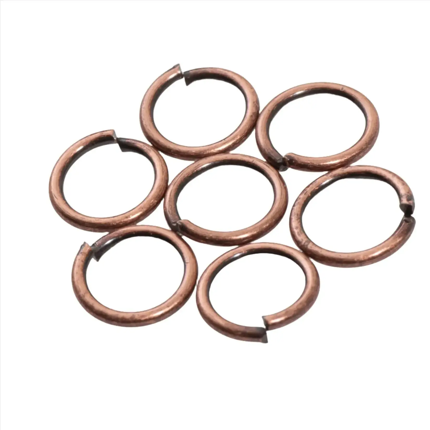 Antique Copper Plated  8mm 18ga Jump Ring - Bag of 100