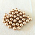 Swarovski Pearl  8mm Round Bright Gold - 10 Pieces