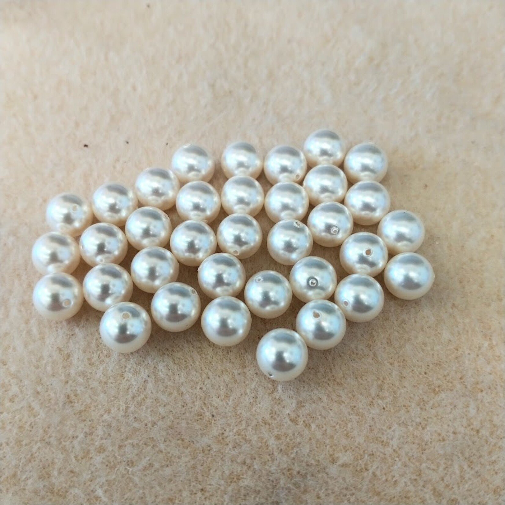 Swarovski Pearl  8mm Round White - 10 Pieces