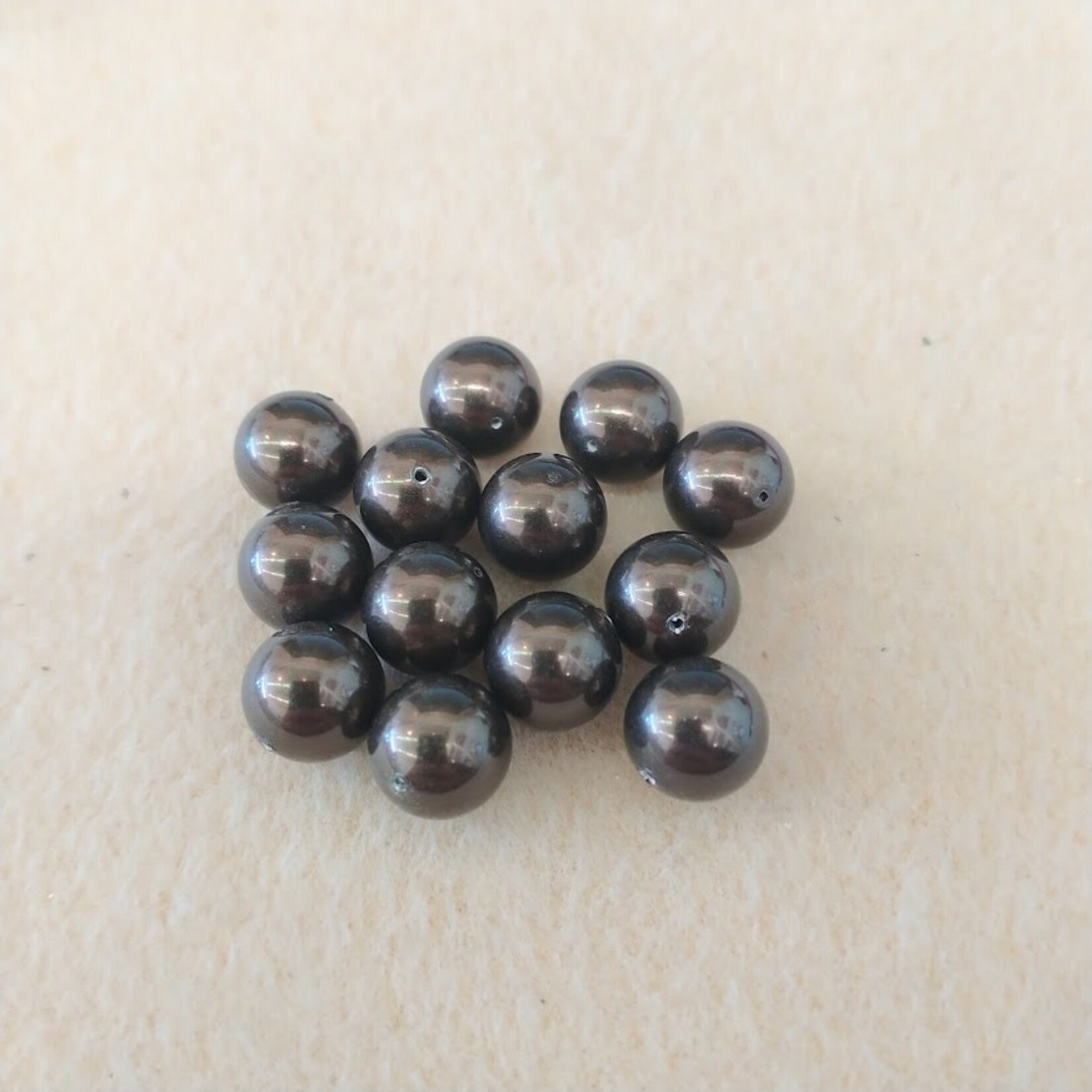 Swarovski Pearl 10mm Round Brown - 10 Pieces