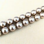 Swarovski Pearl 12mm Round Bronze Strand