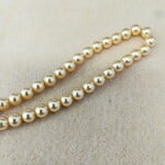 Swarovski Pearl  6mm Round Gold Strand