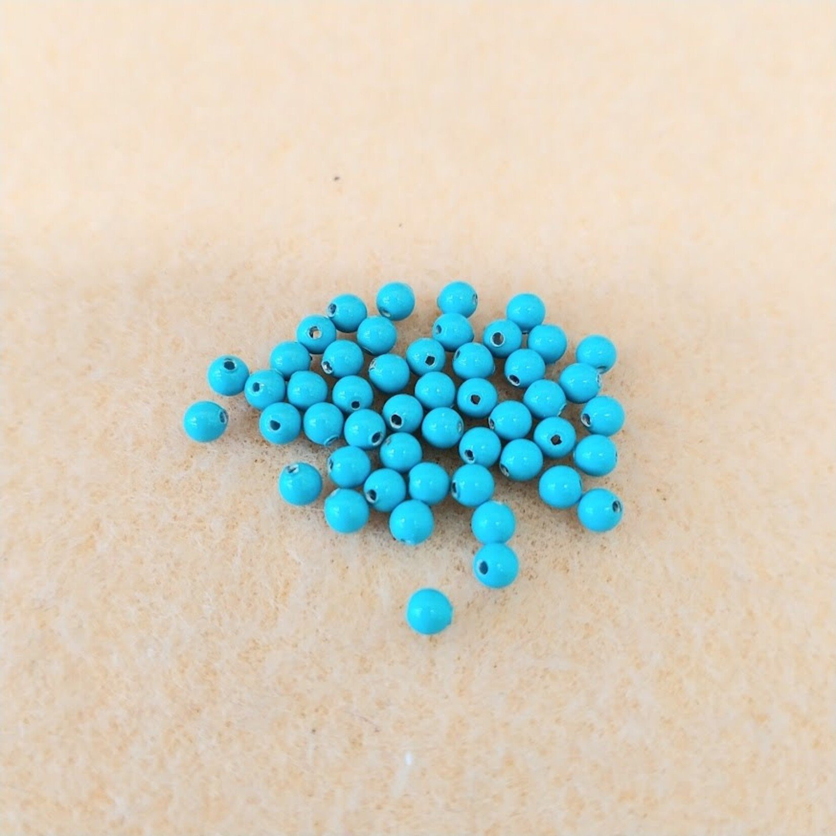 Swarovski Pearl  3mm Round Turquoise - 50 Pieces