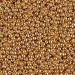 Miyuki 11/0 Duracoat Galvanized Yellow Gold Seed Beads - 23.5gm Tube