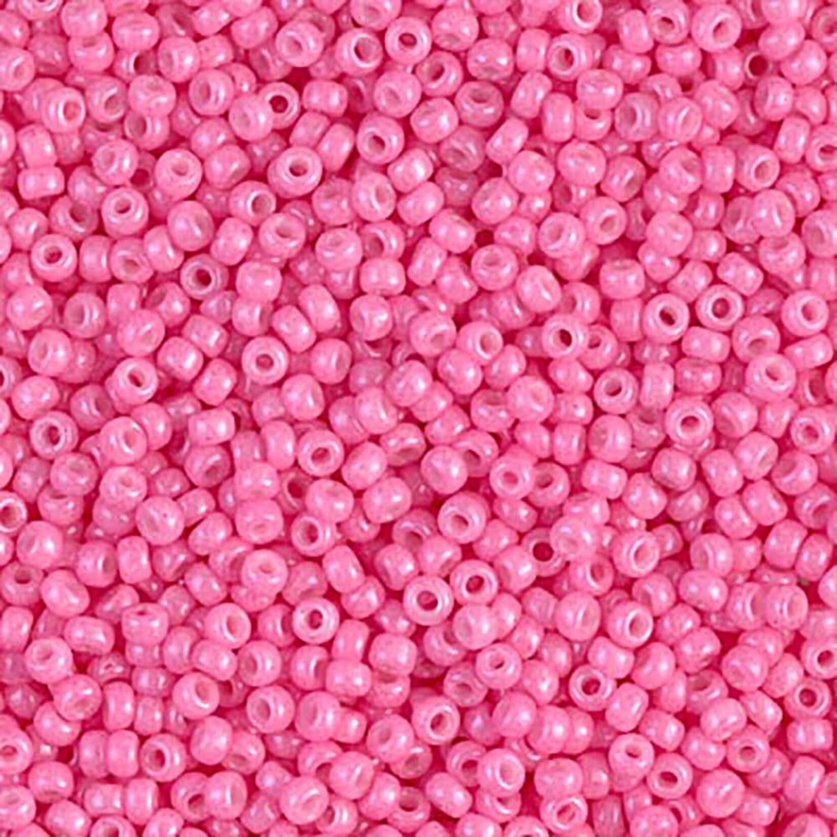 Miyuki 11/0 Dyed Opaque Pink Seed Beads - 23gm Tube