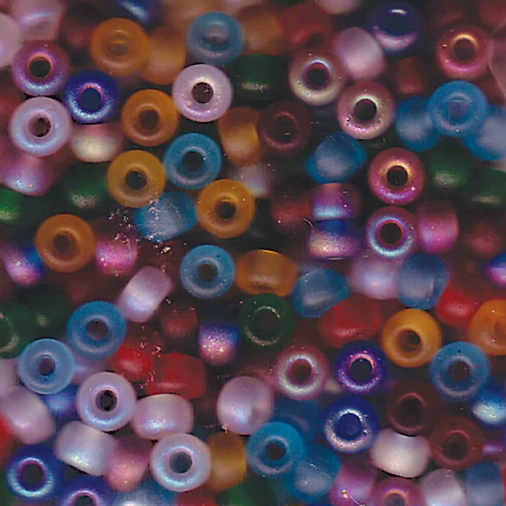 Miyuki 6/0 Matte Rainbow Seed Beads - 20gm Tube
