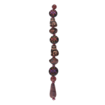 Czech Glass Table Cut Copper Cat Mix Bead Strand