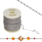 Stainless Steel 0.25mm Bead Chain - 1"