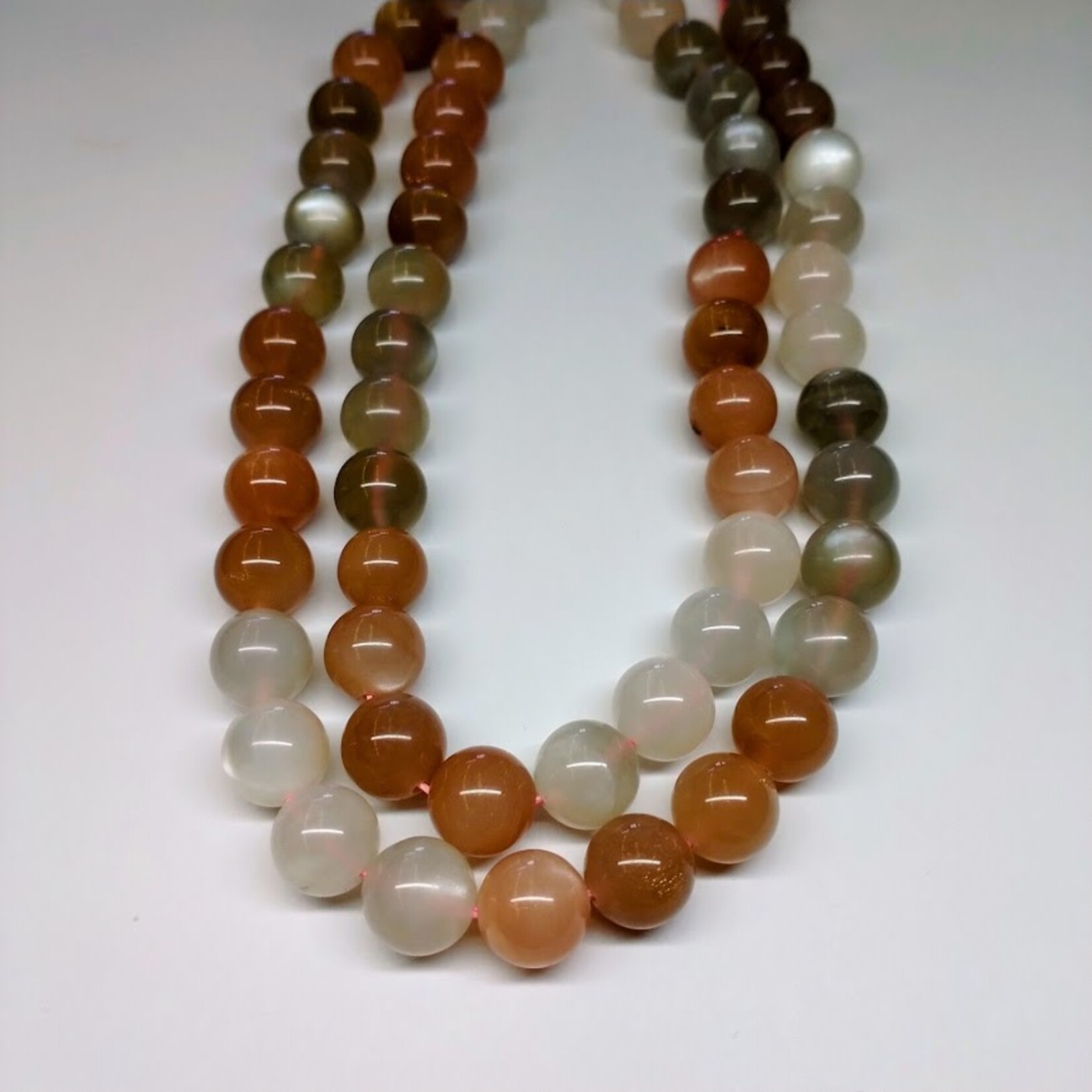 Mixed Moonstone 10mm Round Bead Strand