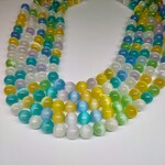 Selenite Multicolor  8mm Round Strand